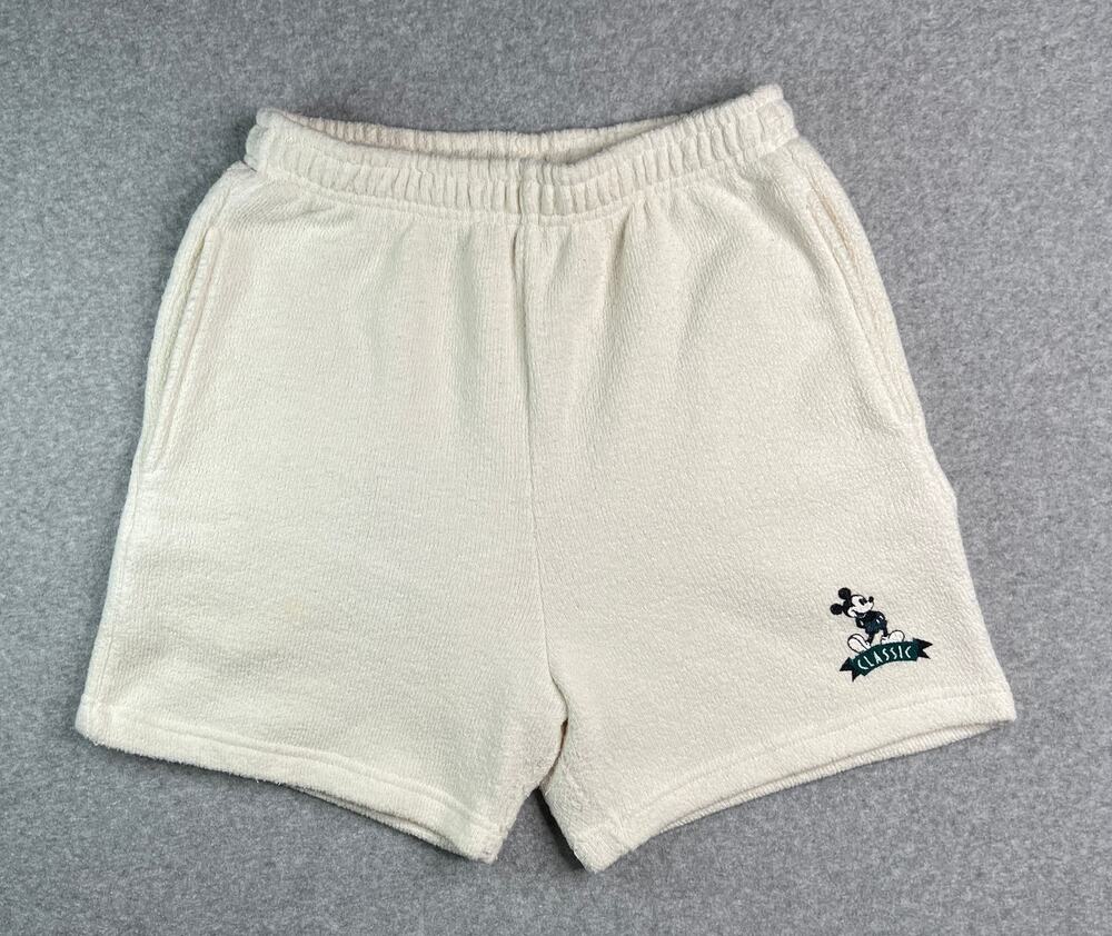 Disney Store Mickey Mouse Terry Cloth Shorts USA Vintage Women Large